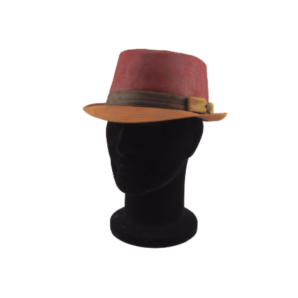 Cappello Pork Pie  Marone Hat