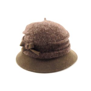 Cappello Cloche Marone Hat