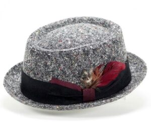 Cappello Pork Pie Marone Hat