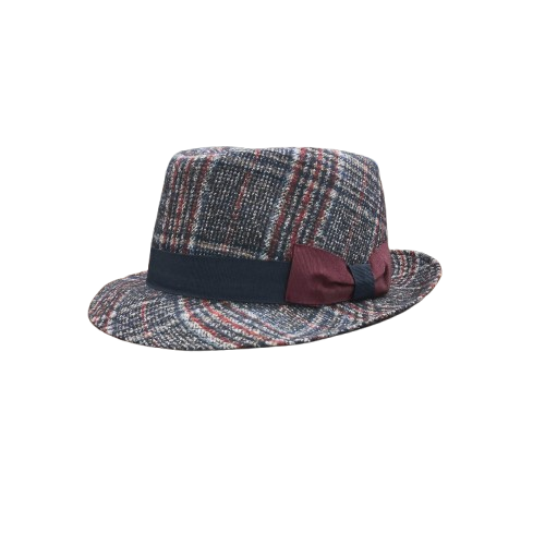 Cappello Feltro Fedora Marone Hat - immagine 5