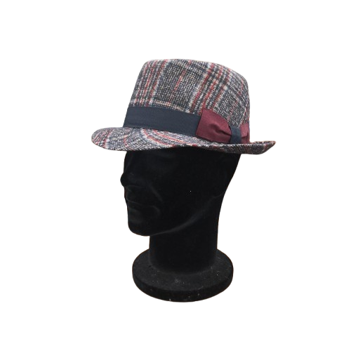 Cappello Feltro Fedora Marone Hat - immagine 7