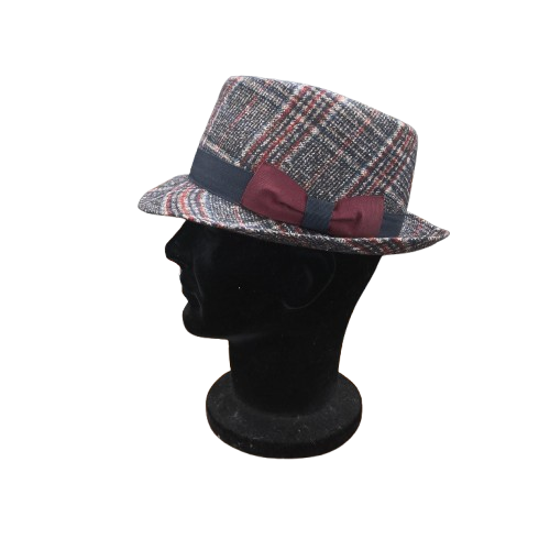 Cappello Feltro Fedora Marone Hat - immagine 8