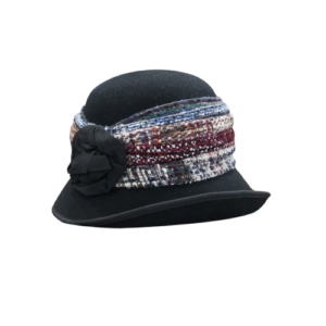 Cappello Cloche Feltro Marone Hat